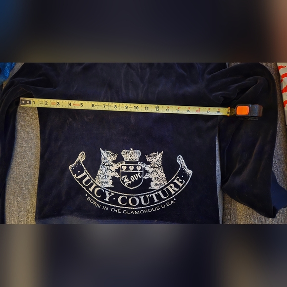 Juicy Couture Dark Blue Velour Jacket - Picture 6 of 6